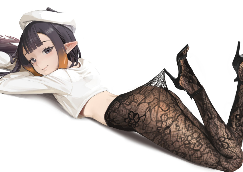 Lace Pantyhose Hooked On Heel (Meme) Rule 34 Image