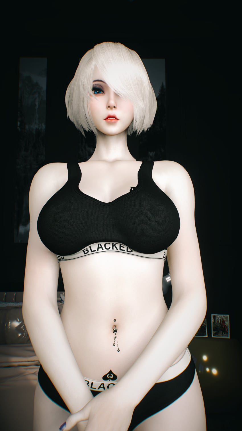 Yorha 2b (Blacked) Rule 34 Image