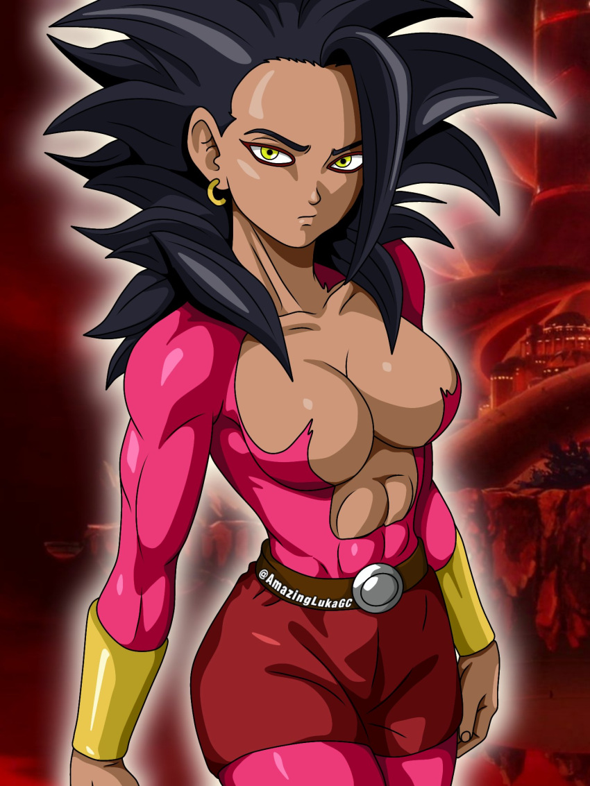 1girls amazinglukagc dragon_ball dragon_ball_super dragon_ball_z female kale solo solo_female tagme