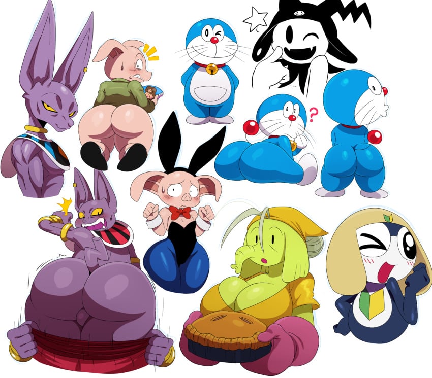 2015 ? adventure_time amphibian androgynous animal_genitalia anthro ass assisted_exposure balls beerus bent_over big_ass big_butt breasts bunny_costume bunnysuit cartoon_network champa clothed clothing costume crossover demon doraemon doraemon_(character) dragon_ball dragon_ball_super elephant feline female femboy food frog furry furry_only girly god_of_destruction group human jack_frost_(megami_tensei) keronian keroro_gunsou looking_back magazine male mammal megami_tensei nipples no_humans one_eye_closed oolong pants_down pants_pull partially_clothed pie pig porcine sphynx_(cat) sssonic2 sweat sweatdrop tamama trap tree_trunks