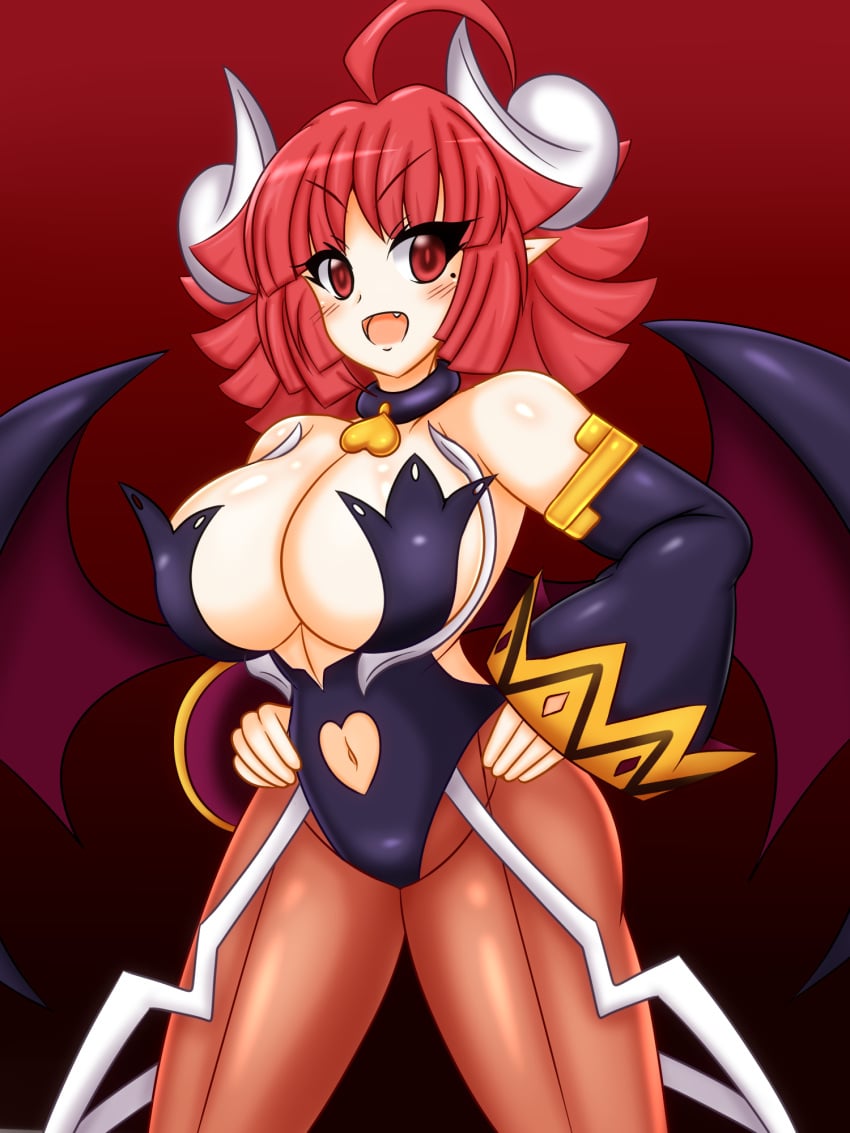 breasts demon_girl disgaea la_pucelle_tactics large_breasts latex nippon_ichi_software overlord_priere priere tights yukari_ume