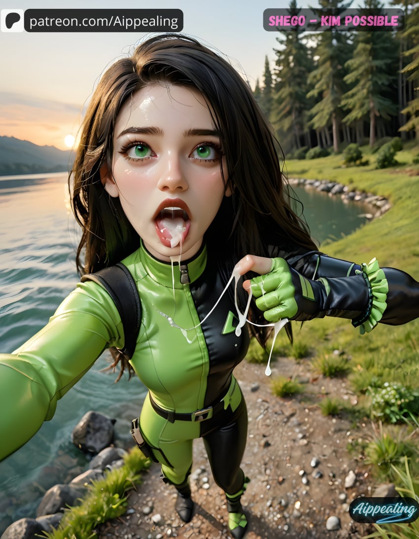 ai_generated aippealing disney female female_focus hot kim_possible sexy shego