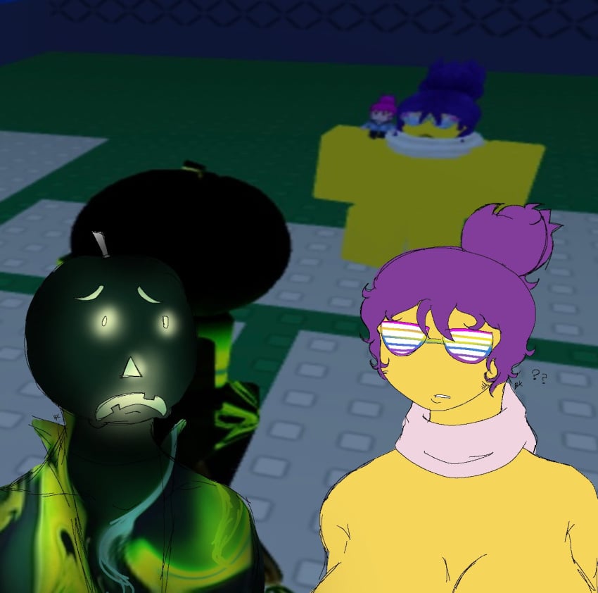 1girls ? boobs_out breasts brighteyes bruhkitkat dusekkar_(forsaken) female female_focus forsaken_(roblox) frown frown_eyebrows frowning naked_female roblox screenshot