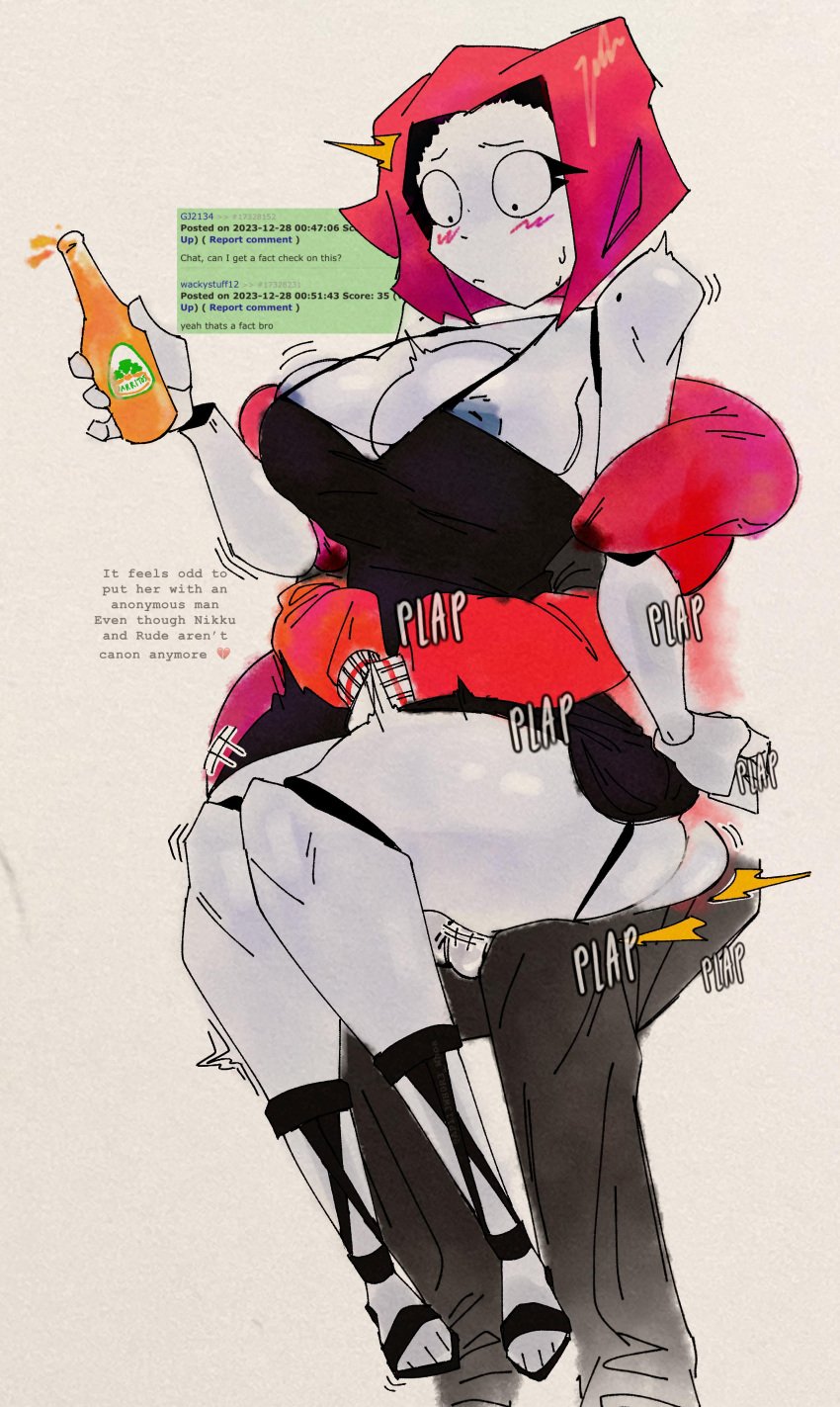 17bucks 1boy 1girls alien alien_girl anal_sex anus apple_whore ass big_breasts breasts breathing canon_couple cum_in_ass egglofi female fnf fnf_mod fnf_mods friday_night_funkin friday_night_funkin_mod hotline_024 large_breasts male medium_breasts naked naked_female nikku_morioka pale-skinned_female penis penis_in_ass red_hair rude#1 short_hair white_body