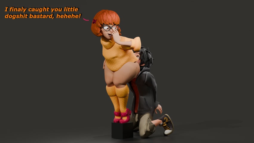 1boy1girl 3d absurd_res anal anilingus ass_licking ass_worship asshole big_ass big_breasts big_hero_6 blender feet femdom high_heels jaja3d lewd pleasure_face rimming scooby-doo straight velma_dinkley