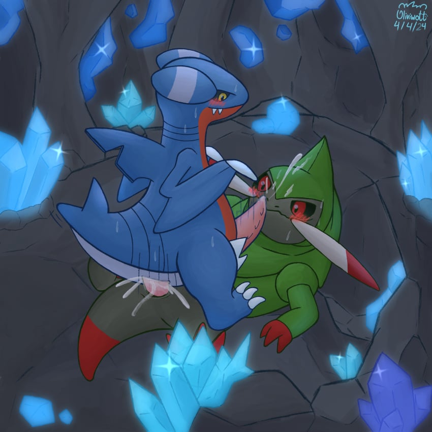 1:1 2024 absurd_res anal anal_sex blush bodily_fluids cave claws cowgirl_position cum cum_inside digital_media_(artwork) dragon duo feral fraxure from_front_position gabite generation_4_pokemon generation_5_pokemon genital_fluids genitals hi_res male male/male male_penetrated male_penetrating male_penetrating_male mythological_creature mythological_scalie mythology nintendo oliviwott on_bottom on_top penetration penile penile_penetration penis pokemon pokemon_(species) red_eyes scalie sex tail teeth