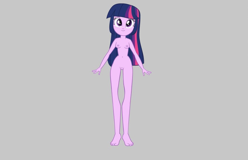 1girls 2020s 2021 absurd_res accurate_art_style animated animated areolae artist_name ass bare_ass bare_back bare_legs bare_shoulders barefoot blue_hair breasts cleft_of_venus clitoris collarbone completely_nude completely_nude_female equestria_girls eyelashes female friendship_is_magic full_body grey_background hair_ornament hasbro hi_res huge_filesize invisibleink medium_breasts multicolored_hair multiple_views my_little_pony navel nipples nude nude_female purple_eyes purple_skin pussy rainbow_hair shoulder_blades simple_background smile solo standing stomach teenage_ass teenage_girl teenage_tits teenager toes twilight_sparkle_(mlp) very_long_hair young