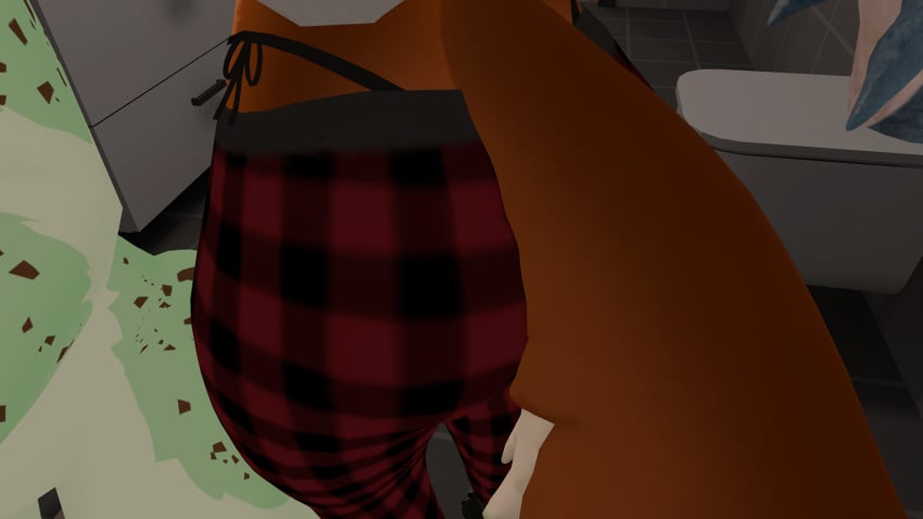 1female 1girls ass ass_focus big_ass big_butt candid clothed clothing fat_ass female furry furry_female furry_only goat4_(vrchat) tagme unaware upskirt vrchat vrchat_avatar vrchat_media vrchat_model