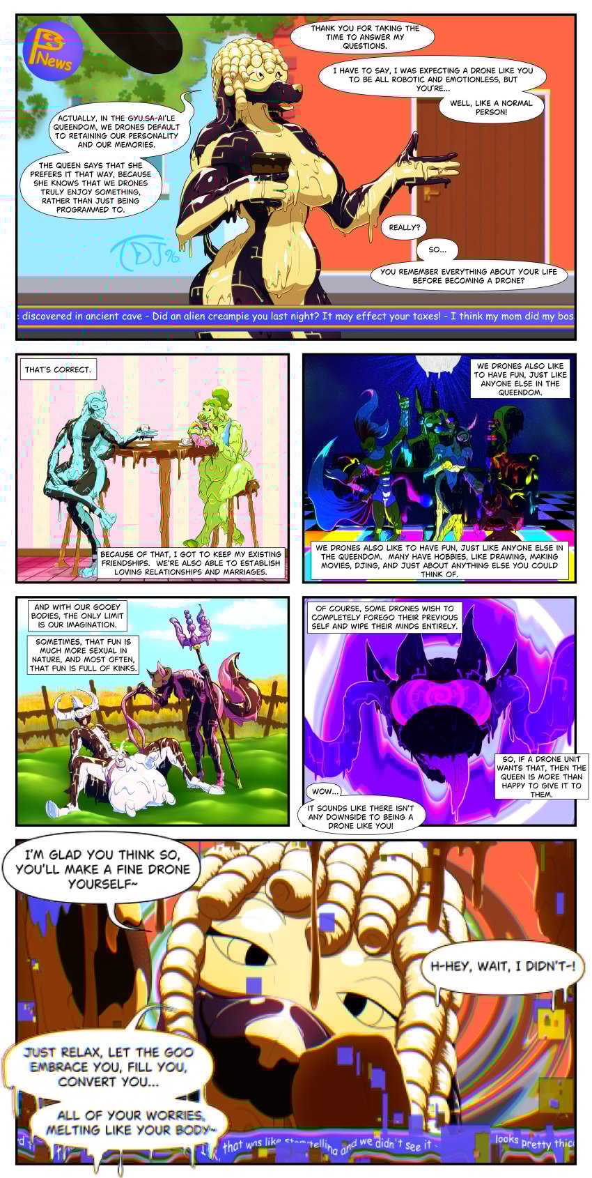 absurd_res alien animal_humanoid asinus avian bird bovid bovine candy canid canine canis chocolate comic cyclops dessert domestic_dog donkey drone dronification equid equine farmer farmgirl female fish fish_humanoid food food_creature fox glitch goo_creature goo_transformation hi_res hooves humanoid hypnosis imp kobold mammal marine marine_humanoid mind_alteration mind_control murid murine parrot pig_nose poodle rat rodent scalie sciurid suine teats thedarkjudge96 transformation tree_squirrel udder_milking udders visors
