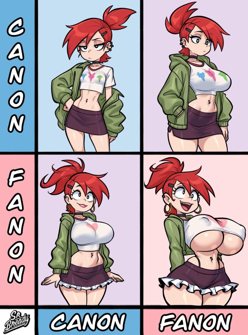 2025 2girls artist_name ass big_ass big_breasts bimbo bimbo_body bimbo_lips breasts breasts_bigger_than_head canon_vs_fanon cartoon_network chart choker clothed clothed_female clothing comparing crop_top duo duo_female duo_focus ear_piercing earrings english english_text female female_focus female_only foster's_home_for_imaginary_friends frankie_foster fully_clothed fully_clothed_female hairclip hooded_jacket hoop_earrings huge_breasts imaginary_frankie light-skinned_female light_skin medium_ass medium_breasts medium_thighs navel navel_piercing nipple_bulge nipples panties panties_visible_through_clothing pierced_belly_button pierced_ears piercing piercings red_hair red_hair red_hair_female redhead_female skirt srbready text thick_thighs thighs warner_bros warner_brothers