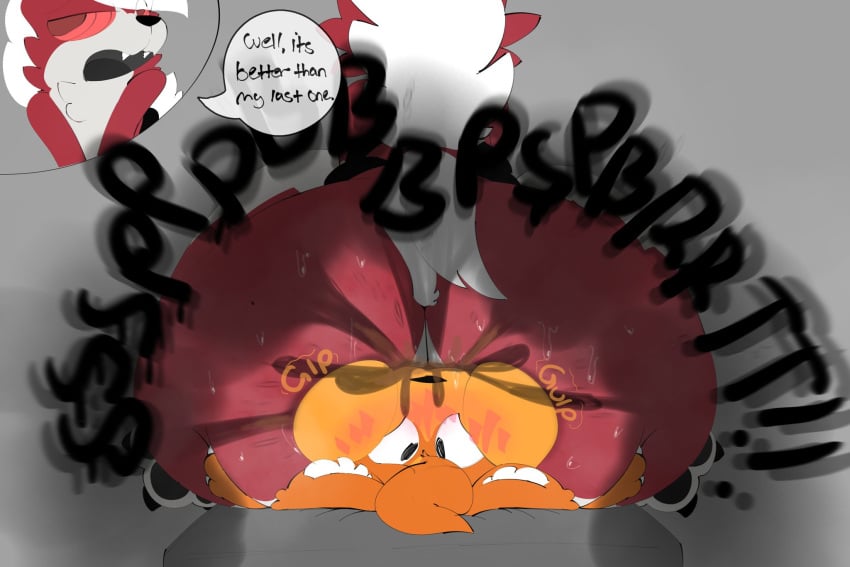 ambiguous_consent ass bodily_fluids canid canine cheek_bulge excessive_sweat fart fart_cloud fart_fetish farting farting_in_face farting_in_mouth farting_on_face felid feline feral fur generation_7_pokemon gulp gulping hi_res imminent_facesitting lycanroc male male/male mammal midnight_lycanroc mouth_fart mouth_open mouthfarting musk nintendo open_mouth orange_body orange_fur pokemon pokemon_(species) red_body red_fur shart sharting_in_mouth smelly smelly_butt sparko_(sparkothefailure) sparkothefailure stink_fumes swallowing swallowing_fart sweat sweaty_butt wet_fart