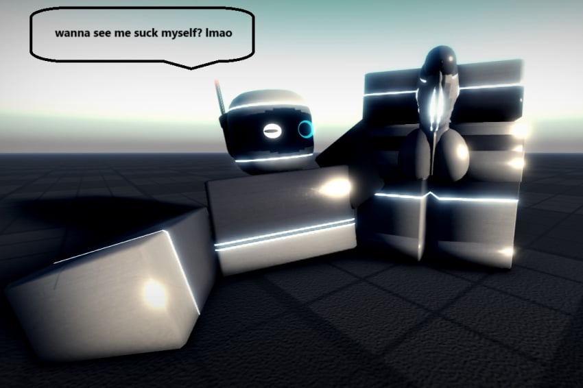 1boy 3d ballsack baseplate detachable dick gay male male_only oc original_character roblox roblox_studio robloxian robot robot_boy robot_humanoid robot_penis robotic screen screen_face self_upload