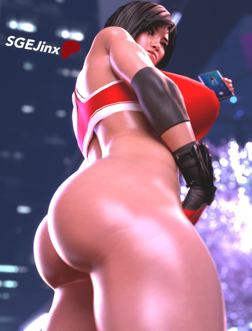 1girls 3d 3d_(artwork) asian asian_female ass behind_view big_ass big_boobs big_breasts big_butt black_hair boobs bottomless bottomless_female breasts butt faith_connors faith_connors_(mirror's_edge_catalyst) female female_focus female_only from_behind from_behind_position light-skinned_female light_skin looking_at_viewer looking_down looking_down_at_viewer mirror's_edge mirror's_edge_catalyst sgejinx_(artist) solo solo_female solo_focus