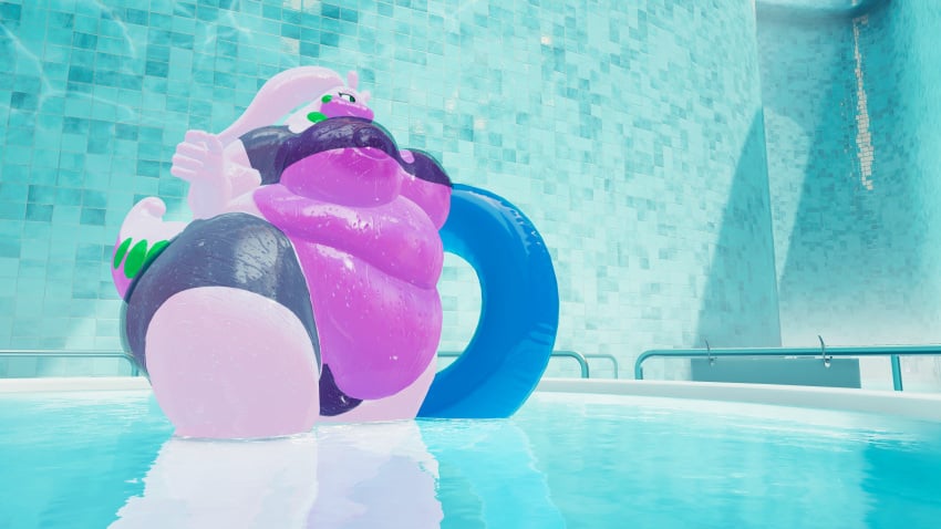 anthro bbw big_areola big_ass big_belly big_breasts big_butt big_nipples big_thighs fat fat_ass fat_belly fat_butt fat_female goodra gooey_goober_(reptilligator) huge_ass huge_belly huge_breasts huge_butt huge_thighs obese obese_anthro obese_female overweight overweight_anthro overweight_female pool pool_ring pool_toy ssbbw standing tagme transparent_clothing underboob vrchat vrchat_avatar wet wet_body wet_clothes wet_clothing wet_skin