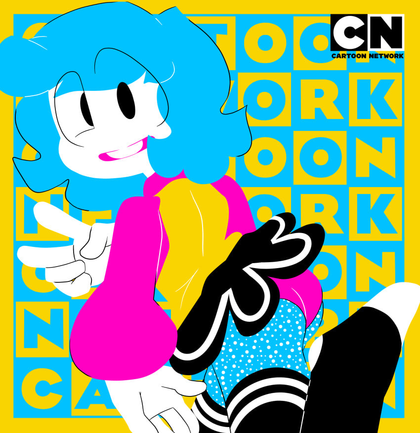 1girls 2020s ass ass big_eyes black_eyes black_pupils black_skirt black_thigh_highs black_thighhighs blue_hair booty caboose candy_girl cartoon_network cute cute_face female gummy_creature hand_gesture happylikeawall happylikeawall_(artist) living_candy looking_at_viewer looking_back looking_back_at_viewer oc original_character pale-skinned_female pale_skin pale_skinned peace_sign saturated_colors self_insert skirt skirt_up thigh_highs thighhighs thighs toony v_sign youtube youtube_avatar youtuber youtuber_girl