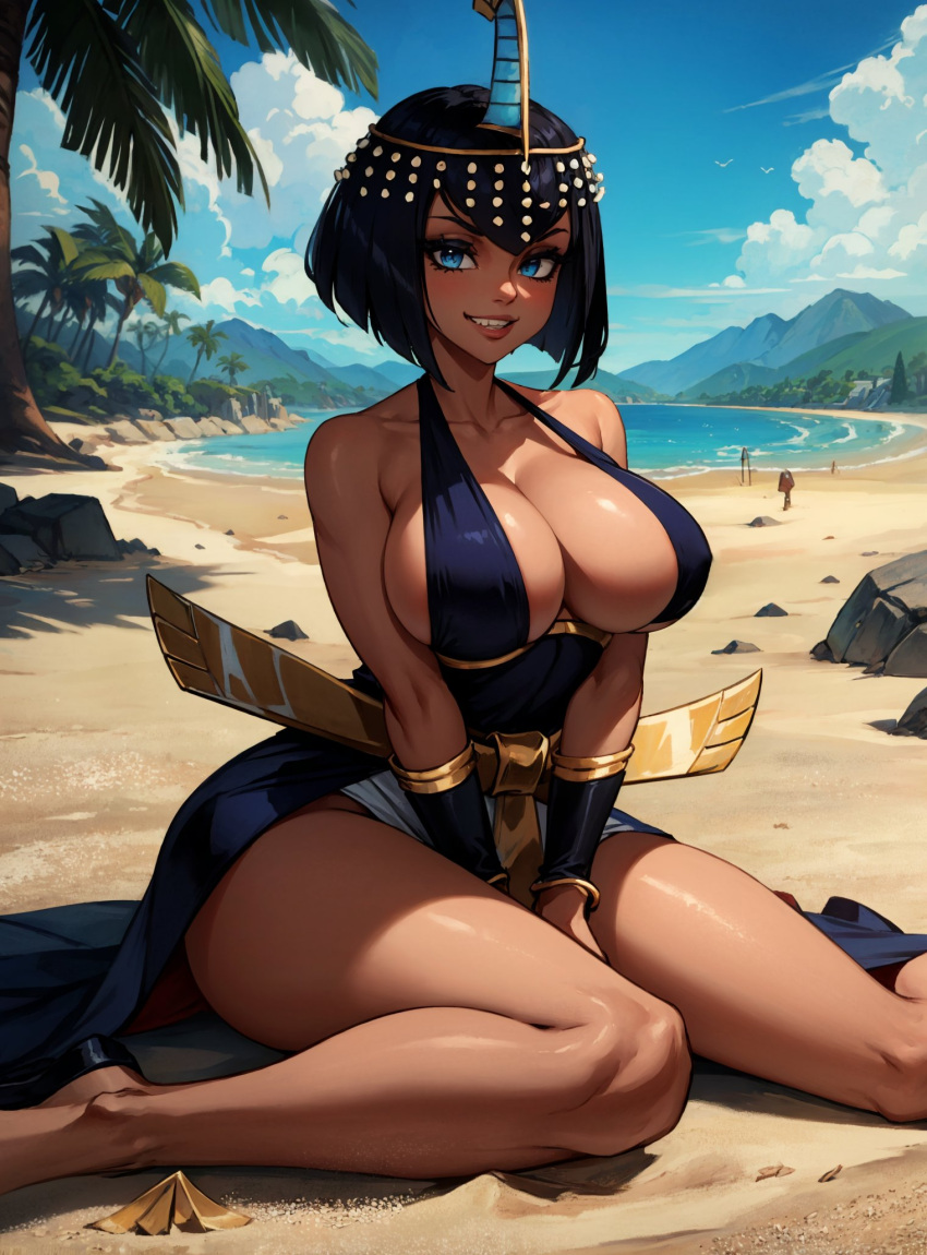 ai_generated eliza_(skullgirls) female looking_at_viewer makimass_ai skullgirls video_games