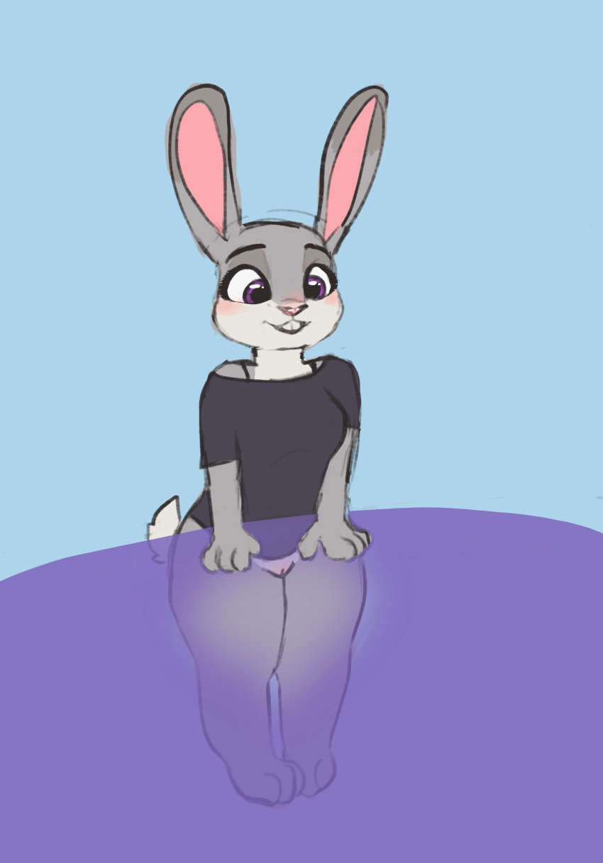 anthro fur furry judy_hopps naked_in_public no_panties voyeur voyeurism zootopia