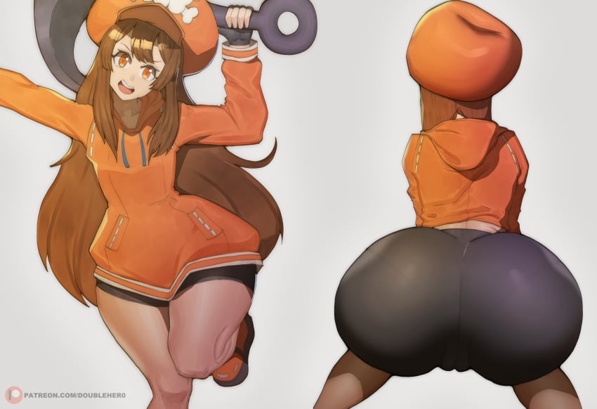 1girls 2024 2d 2d_(artwork) 2d_artwork anchor ass ass_bigger_than_head ass_focus big_ass big_butt big_thighs brown_hair bubble_ass bubble_butt butt butt_crack color doublehero fat_ass fat_butt female female_only gigantic_ass gigantic_butt guilty_gear guilty_gear_strive hat huge_ass huge_butt huge_thighs large_ass long_hair looking_at_viewer massive_ass massive_butt may_(guilty_gear) mouth mouth_open orange_eyes shiny_ass shiny_butt shiny_hair shiny_skin solo teeth teeth_showing teeth_visible thick_ass thick_thighs thighs tight_clothes tight_clothing tight_shorts