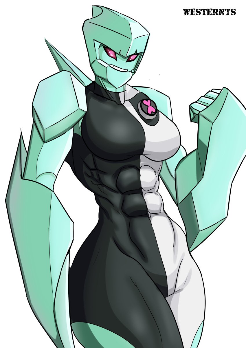 abs alien alien_girl ben_10 blade_arm chaquetrix clenched_fist diamondhead female female_only muscular muscular_female petrosapien solo solo_female subsapien_(ben_10) westernts