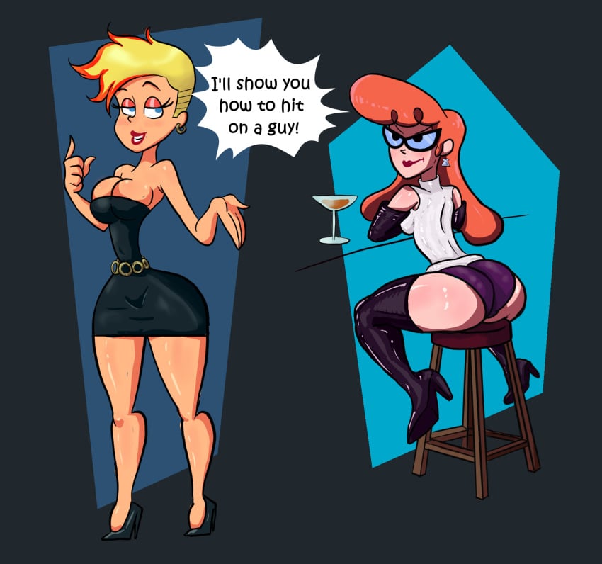 dexter dexter's_laboratory dextra dress female gearfou high_heels huge_ass huge_breasts jenny_test johnny_test johnny_test_(series) panties rule_63 thick_thighs thighhighs thin_waist wide_hips