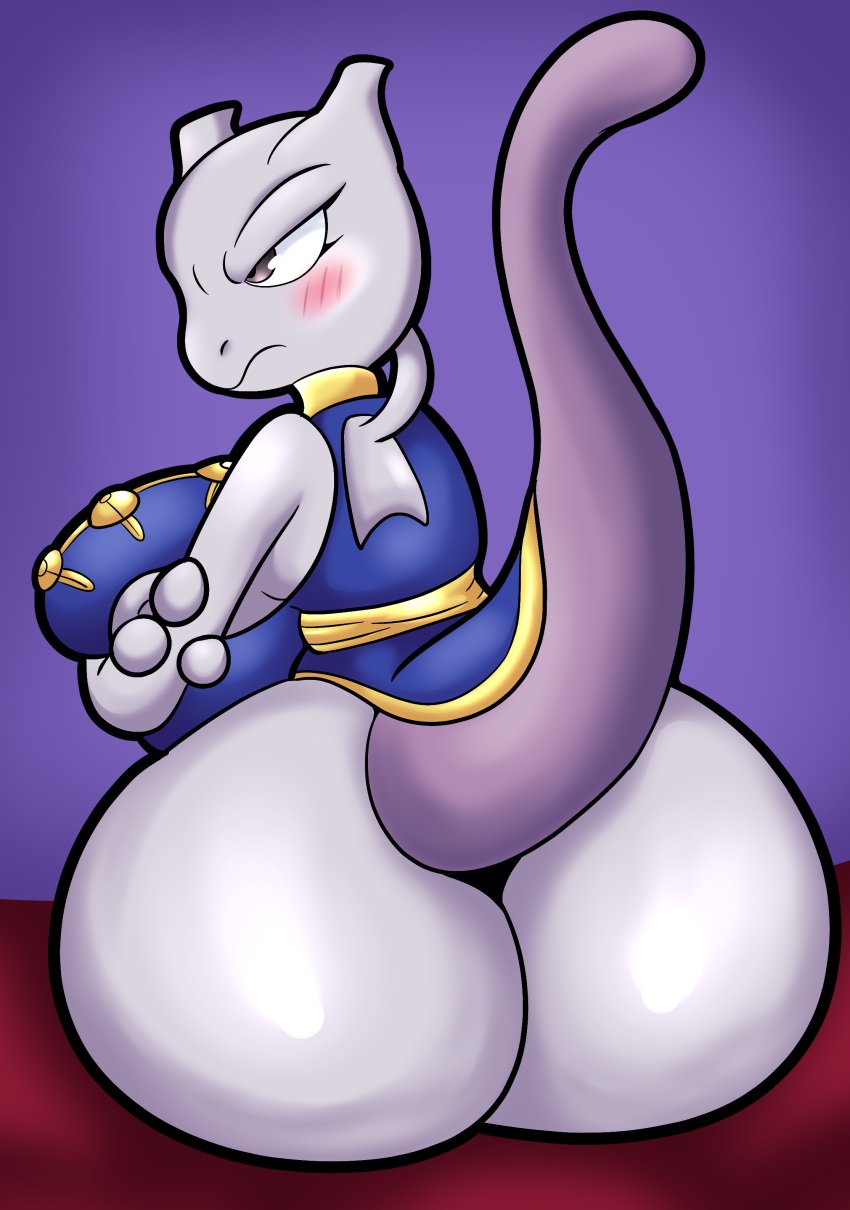 angry anthro ass furry mewtwo pokemon pokemon_(species) someth1ngoranother