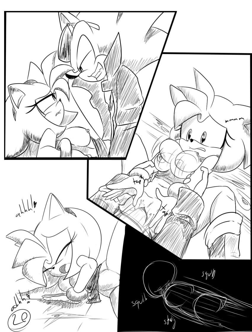 amy_rose anus ass balls breasts comic etzioarts01 female furry male penis scourge_the_hedgehog sega sonic_(series) sonic_the_hedgehog_(archie) sonic_the_hedgehog_(comics)