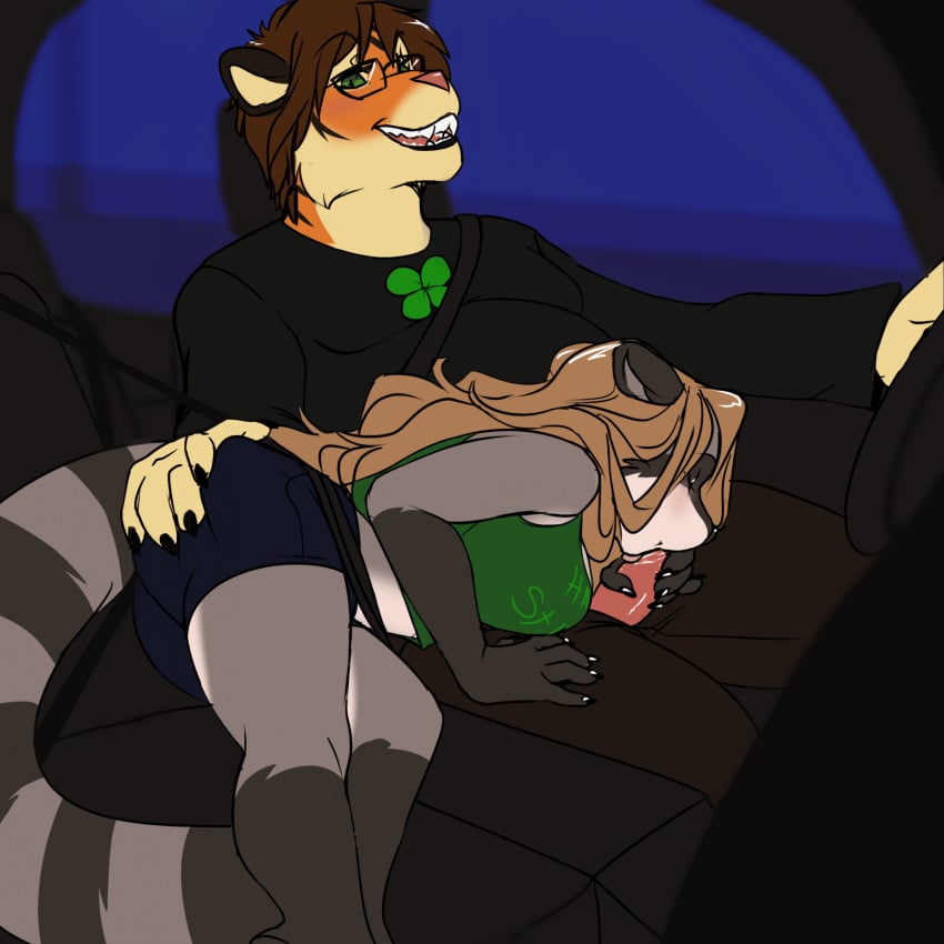 1:1 2023 5_fingers age_difference anthro anthro_on_anthro anthro_penetrated anthro_penetrating anthro_penetrating_anthro ass belly big_belly black_nose black_stripes bottomwear breasts brown_hair butt_grab car car_sex claws clothed clothed_anthro clothed_female clothed_male clothed_sex clothing duo eve_(wolfpack67) eyewear fangs felid fellatio female female_penetrated finger_claws fingers freelapse fur genitals glasses gloves_(marking) grey_body grey_fur hair hand_on_butt hi_res humanoid_hands interspecies larger_male leg_markings long_sleeve_shirt male male/female male_penetrating male_penetrating_female mammal markings night older_male open_mouth open_smile oral oral_penetration orange_body orange_fur overweight overweight_anthro overweight_male pantherine pat_(wolfpack67) penetration penile penile_penetration penis penis_in_mouth pink_nose procyonid raccoon ring_(marking) ringed_tail sex shirt shorts size_difference smaller_female smaller_penetrated smile socks_(marking) striped_body striped_fur striped_markings striped_tail stripes tail tail_markings tank_top teeth tiger topwear vehicle wearing_glasses younger_female younger_penetrated