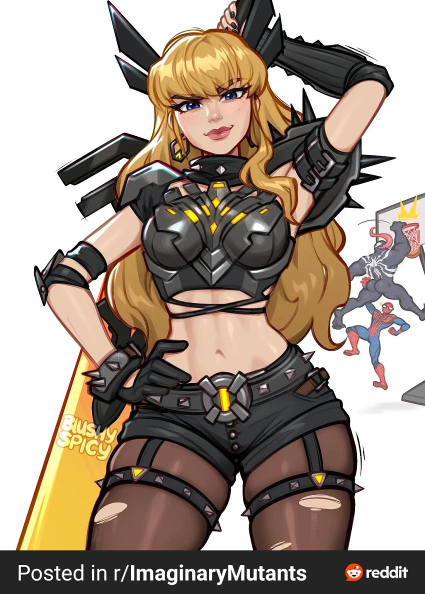 armor blonde_hair costume female female_only magik_(illyana_rasputin) magik_(marvel_rivals) marvel marvel_rivals video_games