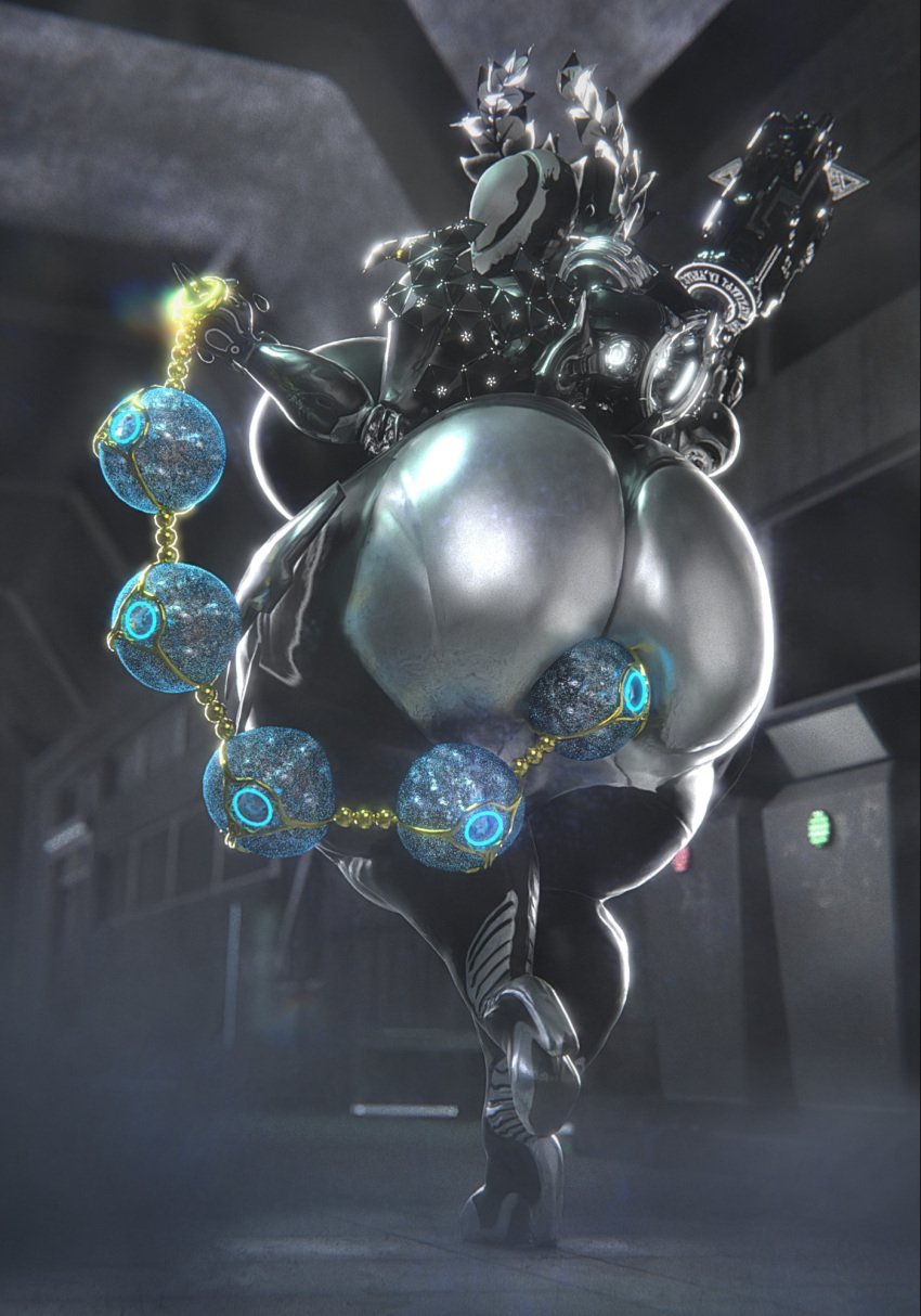 anal anal_beads big_ass big_breasts breasts bubble_butt female giant_anal_beads gigantic_anal_beads huge_anal_beads huge_ass huge_breasts hyper_anal_beads mag_(warframe) massive_anal_beads qzk_forte tagme thick_thighs warframe wide_hips