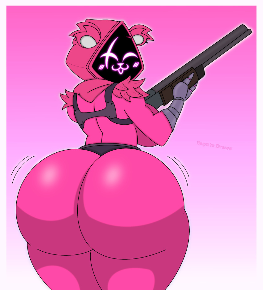 1girls ass ass_expansion big_ass big_breasts big_butt bottom_heavy bottomwear breasts curvy curvy_body curvy_female curvy_figure dumptruck_ass dumptruck_butt expansion fat_ass female female_only fortnite fortnite:_battle_royale looking_at_viewer looking_back pawg raven_team_leader saputodraws sideboob solo thick thick_ass thick_hips thick_thighs thigh_highs thighs wide_hips