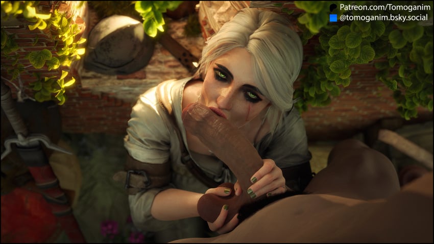 1boy 1boy1girl 1female 1girls 1male 3d 3d_(artwork) alternate_version_available balls ballsack cd_projekt_red ciri clothed clothed_female clothed_female_nude_male clothing cock eye_contact eye_fetish female female_focus foreskin grabbing grabbing_balls grabbing_testicles green_eyes green_nail_polish green_nails large_penis lips long_hair long_penis looking_at_partner looking_at_viewer looking_pleasured looking_up male male/female nail nail_polish nailpolish nails nails_painted nude nude_male oral oral_penetration penis pov pov_eye_contact scar scar_across_eye source_filmmaker testicles the_witcher_(series) the_witcher_3:_wild_hunt tied_hair tomoganim uncut vein veins veiny veiny_penis white_hair