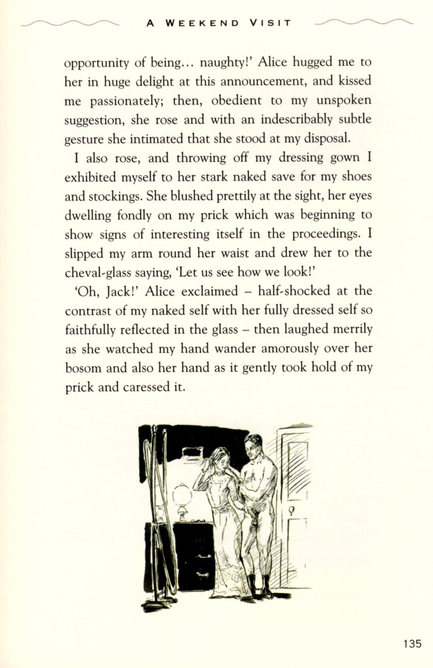 1boy 1girls a_weekend_visit clothed_female_nude_male edwardian handjob mirror sketch text tom_sargent