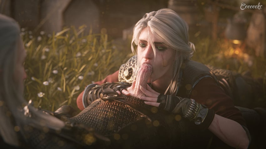 1boy 1girls 3d 3d_(artwork) alternate_costume blender blender_(software) blowjob cd_projekt_red ceeeeekc ciri eye_contact eyeshadow faceless_male facial_scar fellatio female geralt_of_rivia green_eyes human light-skinned_female light-skinned_male male male/female mascara oral pale-skinned_female petite runny_makeup saliva saliva_string scar seductive_eyes skinny slim stepfather_and_stepdaughter sweat tattoo the_witcher_(series) the_witcher_3:_wild_hunt wet white_hair witch