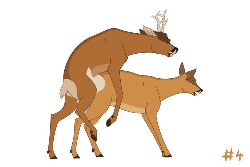 2023 3:2 anatomically_correct animal_genitalia antlers balls brown_body brown_fur cervine clenched_teeth closed_eyes cloven_hooves deer digital_drawing_(artwork) digital_media_(artwork) duo ears_back ears_up eyelashes female female_penetrated feral feral_on_feral feral_penetrated feral_penetrating from_behind_position fur genitals grunting hooves horn humping in_heat love male male/female male_penetrating male_penetrating_female mammal moan mounting new_world_deer open_mouth penetration penile penile_penetration penile_sheath penis_in_pussy pivoted_ears quadruped reinderworld roe_deer romantic romantic_couple rutting seductive sex sheath short_tail simple_background standing_on_hind_legs tail tan_body tan_fur teeth text vaginal_penetration vaginal_penetration