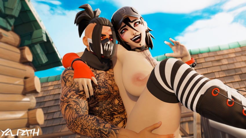 bangs big_ass big_breasts big_butt big_penis black_hair cute dusty_(fortnite) epic_games family_sex father_and_daughter fortnite goth goth_girl incest red red_eyes thick_thighs toshiyuki_(ya_path) ya_path