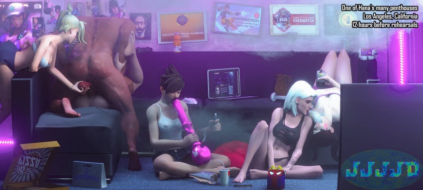 3d 3d_(artwork) 5girls alcohol ashe_(overwatch) ass ass_up bangs beer black_hair blonde_female blonde_hair blue_eyes bong bra brown_eyes brown_hair casual casual_exposure casual_nudity cleavage closed_eyes clothed clothed_female clothed_female_nude_male clothed_sex clothes clothing d.va dark_hair feet female female_human group hand_on_penis handjob happy_meal holding holding_leg holding_legs huge_cock indoors jjjjd large_penis legs light-skinned_female light_skin long_hair looking_at_another looking_at_partner looking_at_penis looking_down male male/female marijuana marvel mcdonald&#039;s mercy missionary missionary_position muscle muscles muscular muscular_arms muscular_male muscular_thighs nude nude_female nude_male on_back on_top overwatch overwatch_2 penis ponytail pubes pubic_hair pussy reaper red_eyes sex shaved_pussy shirt short_hair shorts sitting skirt sleeping sleeveless sleeveless_shirt spider-man_(series) straight tank_top thighs threesome tracer uncircumcised uncut vagina vaginal_insertion vaginal_penetration vaginal_sex vein veins veiny veiny_penis video_game video_games weed white_hair widowmaker