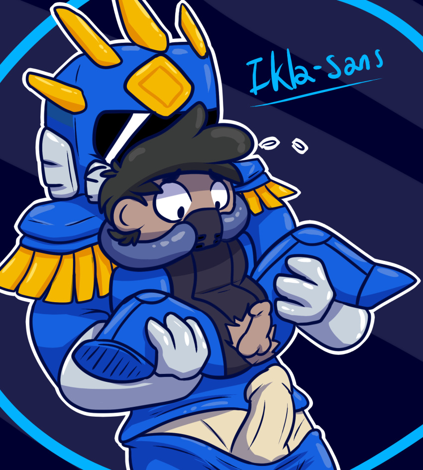 captain_(nuclear_throne) ikla-sans lil_hunter male nuclear_throne rule_63 video_games yaoi