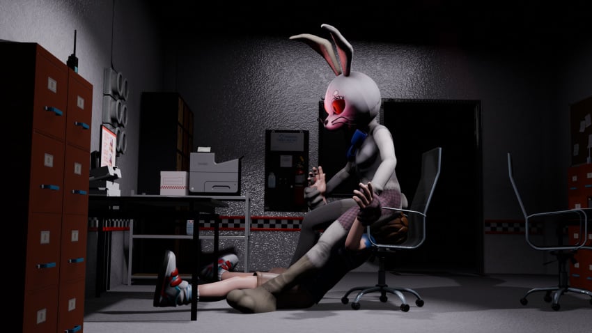 3d adult adult_and_teenager age_difference aged_up dominant_female face_in_ass facesitting five_nights_at_freddy's fnaf forced gregory_(fnaf) kidnapped non-con non-consensual non_con non_consensual older_female rape straight submissive_male teenager unhappy_male vanny_(fnaf) younger_male