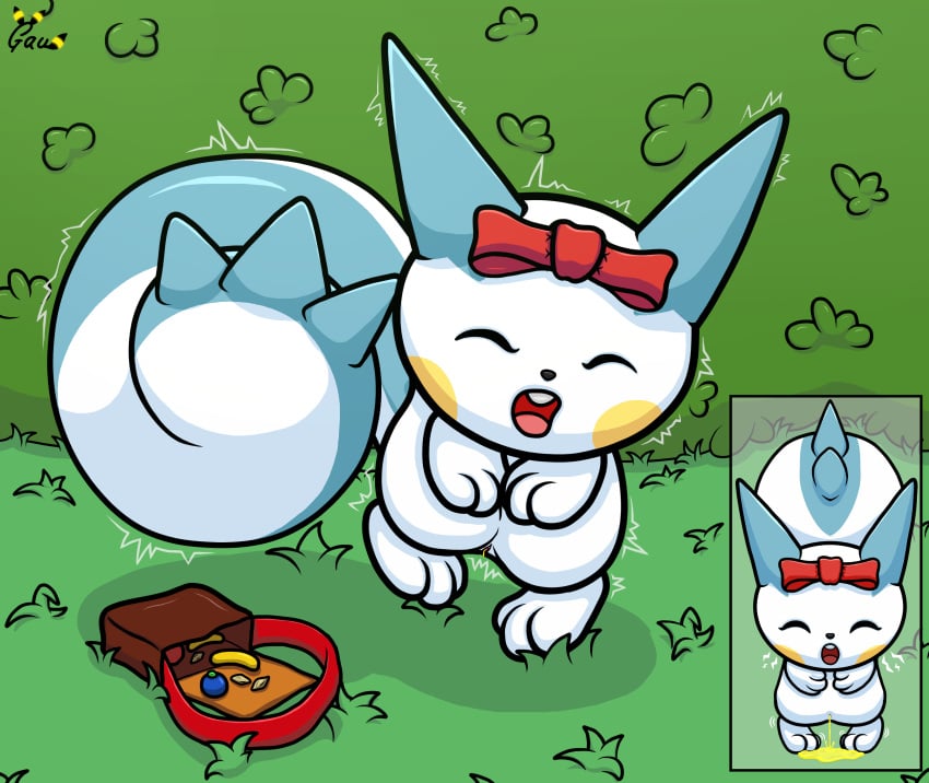 absurd_res bodily_fluids bow_accessory bow_ribbon cache_(pachirisu) closed_eyes desperation digital_media_(artwork) everstone_guild female feral forest fur gau_(artist) genital_fluids genitals grass hi_res holding_crotch holding_in_urine knock-kneed nintendo omorashi open_mouth pee_desperation pee_on_floor peeing peeing_on_ground plant pokemon pokemon_mystery_dungeon potty_dance pussy satchel shaking shrub solo spike_chunsoft standing tail teeth tongue tree trembling urine urine_drip urine_in_pussy urine_on_ground urine_pool urine_stream watersports wetting