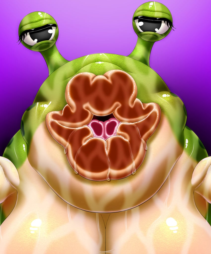 1female d-hamasaki dragon_quest kissing lips_(dragon_quest) non-human pov slug