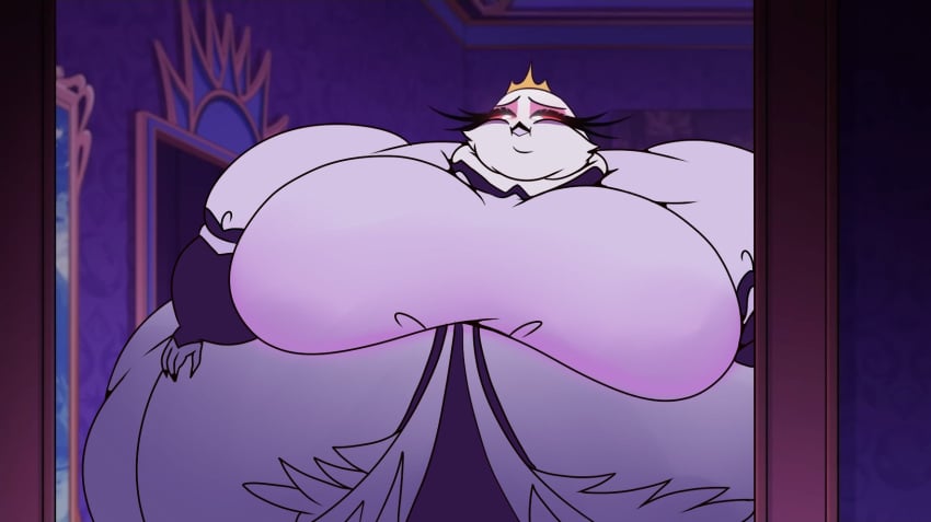 bbw big_breasts breasts edit female furry helluva_boss huge_breasts mad_n_evil obese overweight stella_(helluva_boss) tagme thick_thighs wide_hips