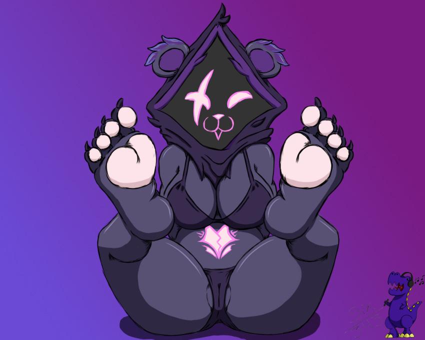 feet feet_up foot_fetish fortnite furry raven_team_leader simple_background six343 video_games