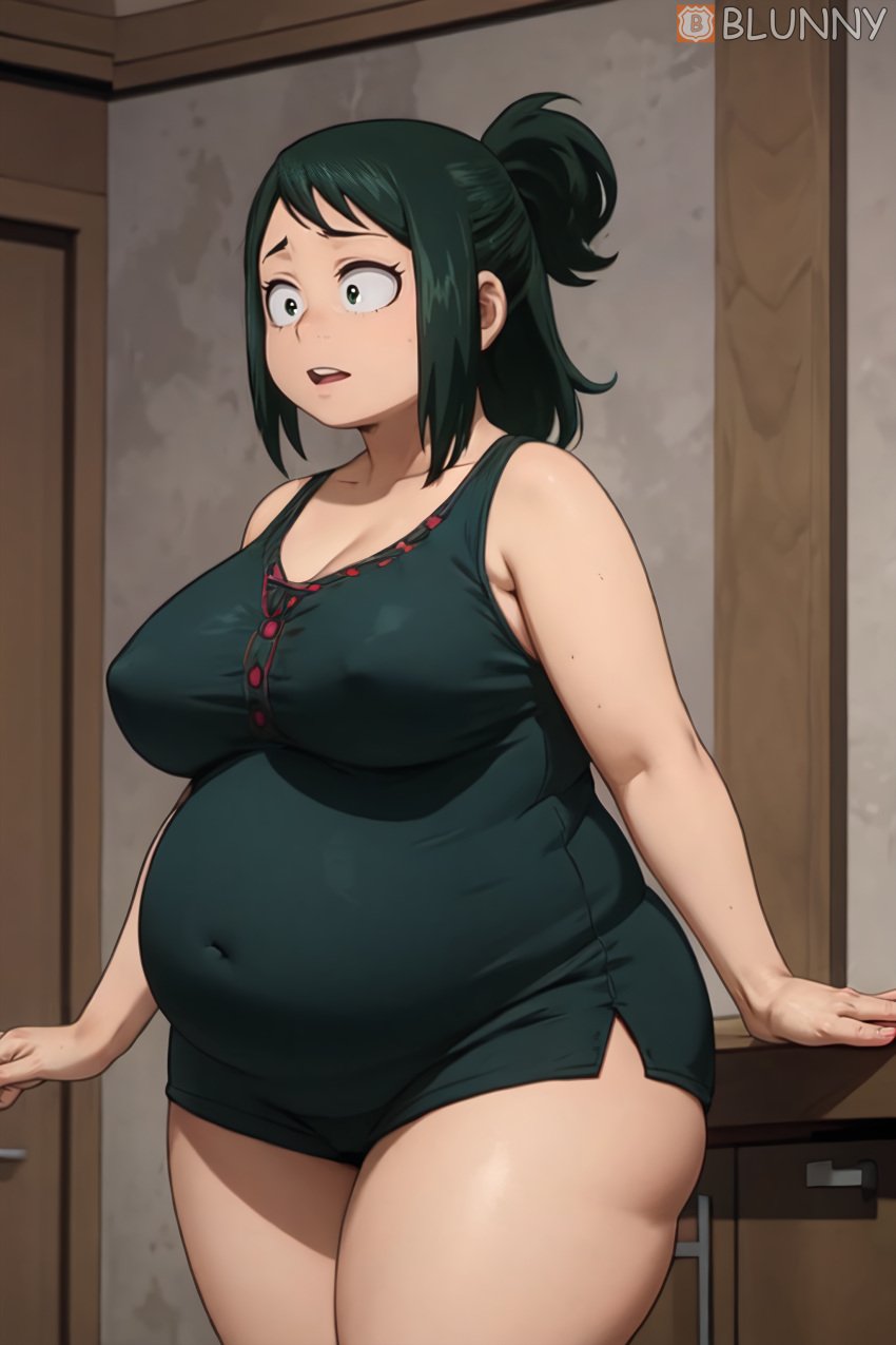 1female 1girls 3d ai_generated bbw belly big_ass big_belly big_breasts blunny boku_no_hero_academia breasts chubby_female clothed dress fat fat_woman female female_human female_only green_dress green_eyes green_hair human human_only inko_midoriya mature_female midoriya_inko milf miniskirt my_hero_academia skirt solo solo_female stable_diffusion