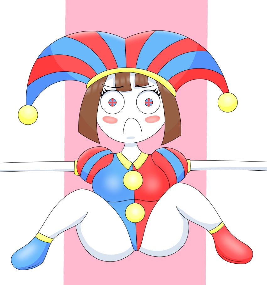 clown derpybron girl glitch_productions jester pomni pomni_(the_amazing_digital_circus) tagme the_amazing_digital_circus