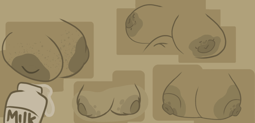 areola areola_bulge areolae box breasts breasts breasts difference different_breast_sizes digital_media_(artwork) freckles_on_breasts huge_breasts meme milk nipple nipple_bulge nipples simple_background simple_coloring simple_shading sketch sketch_page tits_out unfinished uulitch