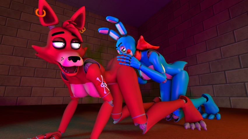 3d anal animatronic breasts female/female five_nights_at_freddy's foxy_(fnaf) machine needsmorefuta nipples oral penetration rimming robot sex source_filmmaker toy_bonnie_(fnaf) video_games