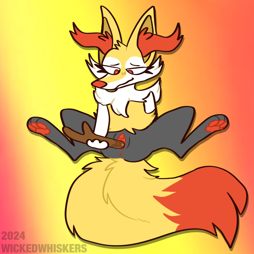 absurd_res anthro braixen female generation_6_pokemon hi_res improvised_dildo improvised_sex_toy nintendo penetration pokemon pokemon_(species) solo solo_focus vaginal_penetration vaginal_penetration wickedwhiskerz