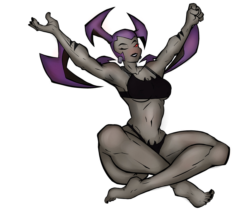 alien alien_girl ben_10 ben_10_omniverse bikini bikini_top foot_fetish foot_focus footwear giantess grey_body grey_skin png red_eyes simple_background sketch theglitch to'kustar way_bad white_background