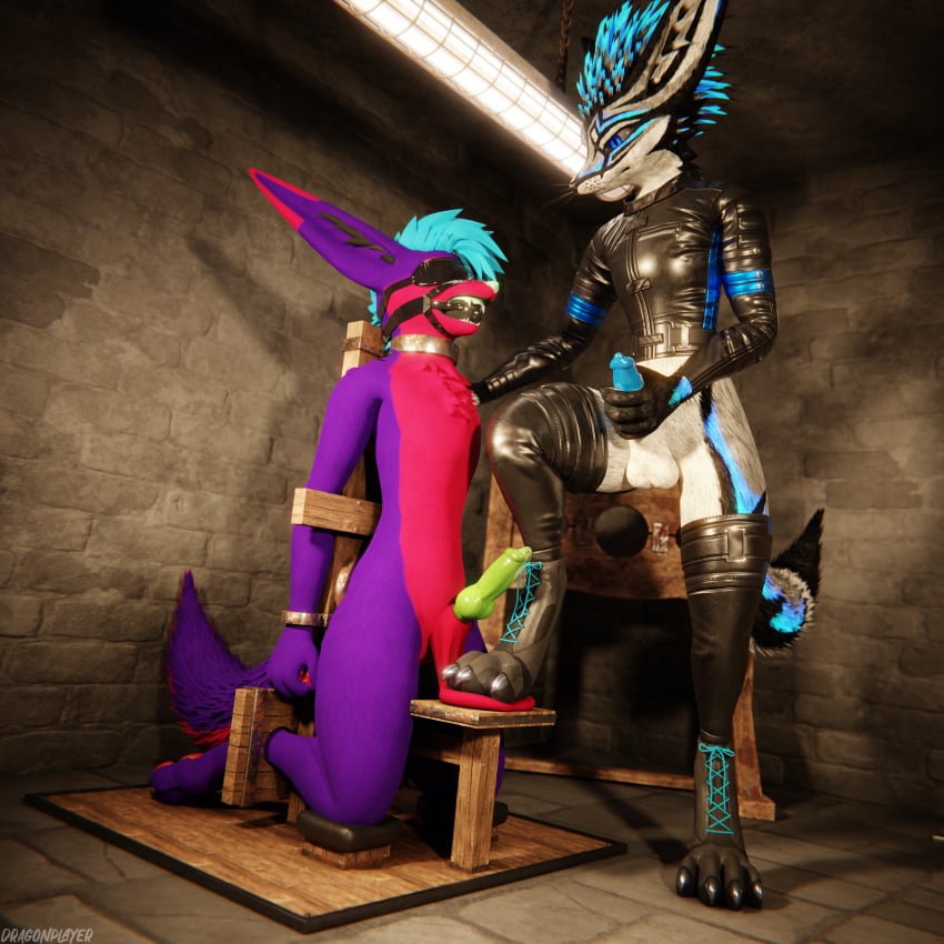1:1 3d_(artwork) 4k absurd_res animal_genitalia animal_penis anthro anthro_on_anthro arms_tied ball_gag ball_squeeze balls biped black_body black_boots black_clothing black_footwear black_fur black_shoes blender_(artwork) blender_cycles blindfold blue_body blue_fur blue_penis bodily_fluids bondage bondage boot_on_balls boots bound canid canine canine_genitalia canine_penis canis claws clothed clothing cock_and_ball_torture cum cum_drip cum_dripping_from_penis cum_on_penis depth_of_field digital_media_(artwork) dominant dragonplayer dragonplayer_(character) dripping duo erection feet fingers foot_fetish foot_on_balls foot_play footwear fox fur gag gagging genital_fluids genital_torture genitals green_penis grey_body grey_fur hair hi_res hindpaw inside jacket jex jexouium kneeling kneeling_on_ground knot leather leather_clothing leather_jacket leather_topwear legs_tied male male/male mammal mccheese178 multicolored_body nude on_ground open_mouth orgasm pain pawpads paws penis reflection restraints rexouium sex shoes slim slim_anthro slim_male slim_sub smile standing stomping stomping_on_balls submissive submissive_male tail teeth toe_claws toes topwear torture trampling white_body white_fur