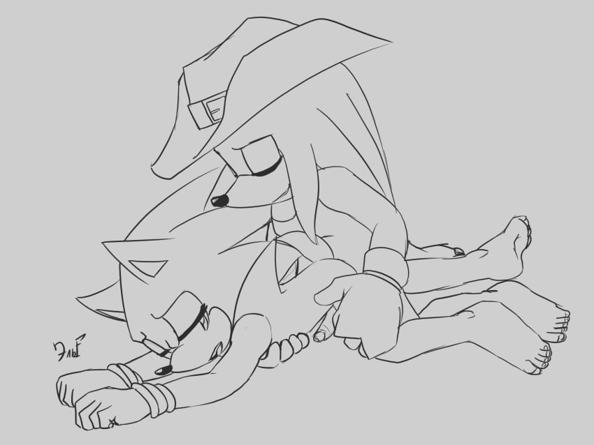 2boys 4:3 anal animated anthro barefoot bound duo echidna furry gay hedgehog hi_res knuckles_the_echidna krazyelf male male/male mammal monochrome monotreme nude penis sonic_(series) sonic_the_hedgehog sonknux text watermark yaoi